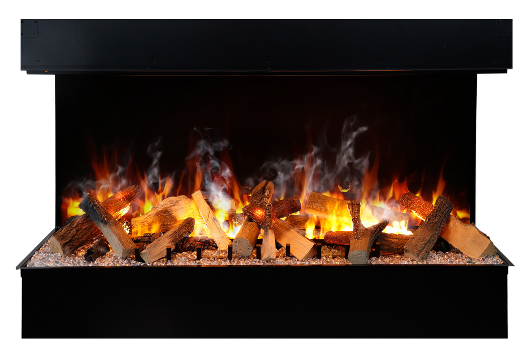 Amantii TruView Signature 3-Sided Glass Electric Fireplace