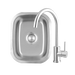 TrueFlame 15"x15" Drop-in Sink - TF-NK-15D TrueFlame Dreamwood Living