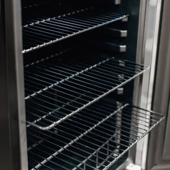 TrueFlame 22" 4.1 Cu. Ft. Deluxe Compact Refrigerator - AMD-RFR-22D TrueFlame Dreamwood Living