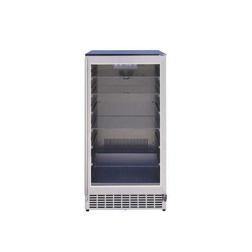 TrueFlame 24" Outdoor Rated Refrigerator w/ Glass Door - AMD-RFR-24G TrueFlame Dreamwood Living