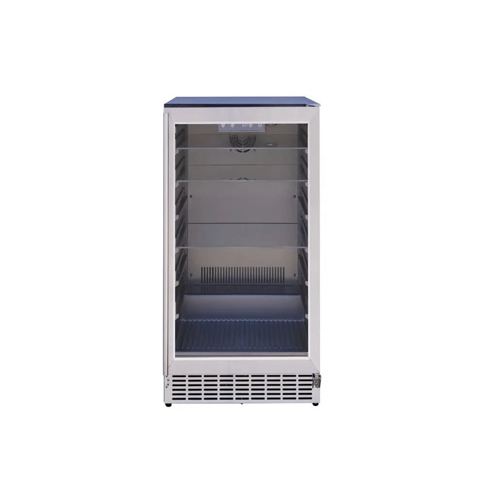 TrueFlame 24" Outdoor Rated Refrigerator w/ Glass Door - AMD-RFR-24G TrueFlame Dreamwood Living