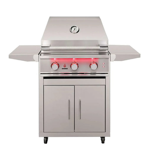 TrueFlame 25″ Freestanding 3-Burner Gas Grill with LED Lighting - TF25+CART-TF-25DC TrueFlame Dreamwood Living
