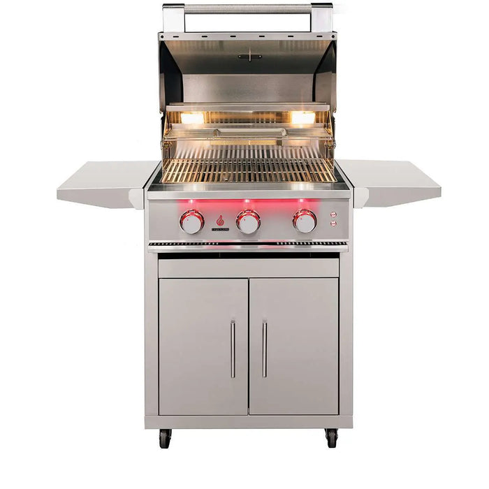 TrueFlame 25″ Freestanding 3-Burner Gas Grill with LED Lighting - TF25+CART-TF-25DC TrueFlame Dreamwood Living