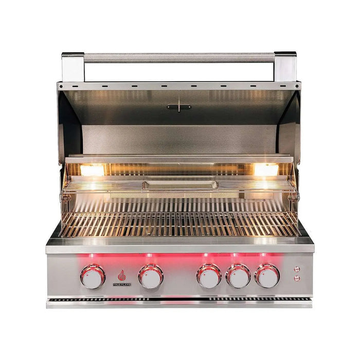 TrueFlame 32" Built-In 4-Burner Gas Grill with LED Lighting - TF32