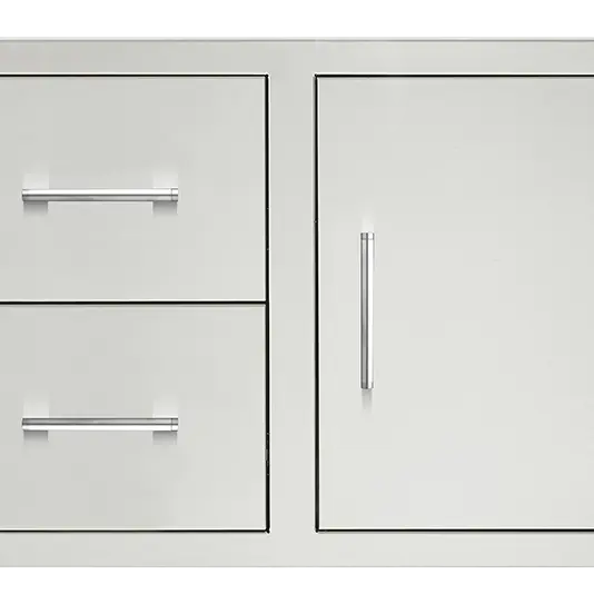 TrueFlame 33" 2-Drawer & Access Door Combo Masonry Frame - TF-DC2-33M-A TrueFlame Dreamwood Living