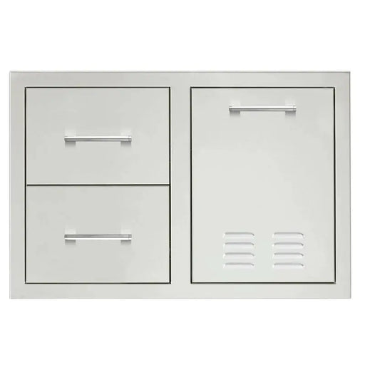 TrueFlame 33" 2-Drawer & Vented LP Tank Pull out Drawer Combo - TF-DC2-33LP-A TrueFlame Dreamwood Living