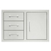 TrueFlame 33" 3-Drawer & Access Door Combo - TF-DC3-33-A TrueFlame Dreamwood Living