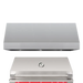 TrueFlame 36" Vent Hood with 1,000 CFM Motor and Mounting Bracket - TF-VH36-2 TrueFlame Dreamwood Living
