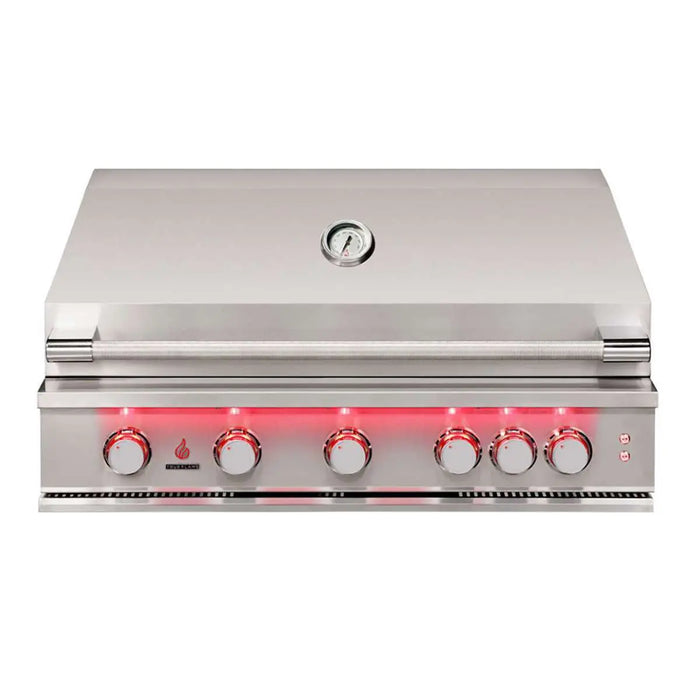 TrueFlame 40" Built-In 5-Burner Gas Grill with LED Lighting - TF40