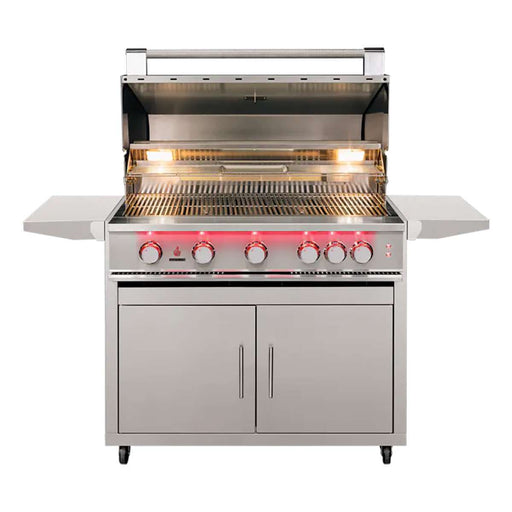 TrueFlame 40" Freestanding 5-Burner Gas Grill with LED Lighting - TF40+CART-TF-40DC TrueFlame Dreamwood Living