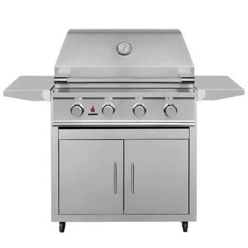 TrueFlame E Series 32" Freestanding 4-Burner Gas Grill - TFE32+CART-TF-32DC TrueFlame Dreamwood Living