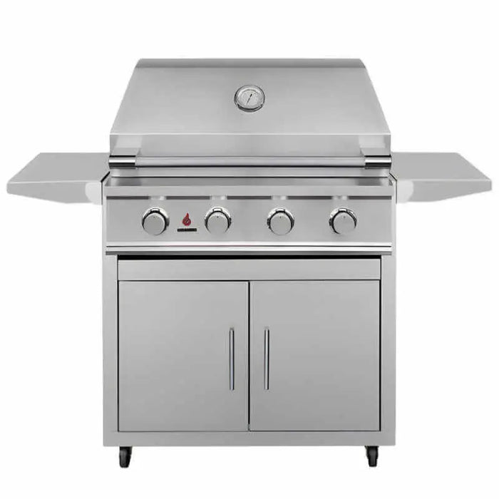TrueFlame E Series 32" Freestanding 4-Burner Gas Grill - TFE32+CART-TF-32DC TrueFlame Dreamwood Living