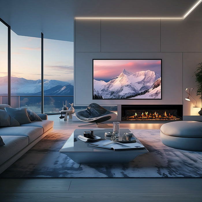 Ortal Holographic 74" Linear Electric Fireplace