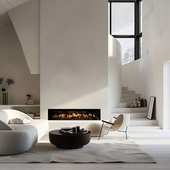 Ortal Holographic 74" Linear Electric Fireplace