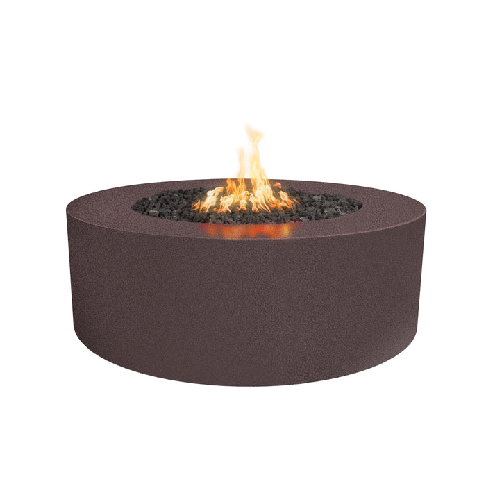 The Outdoor Plus OPT-UNYPC6018 Unity 60" x 18" Tall Powder Coat Round Gas Fire Pit