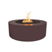 The Outdoor Plus OPT-UNYPC6018 Unity 60" x 18" Tall Powder Coat Round Gas Fire Pit