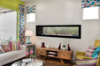 Empire Boulevard 60 vent-free see-through with DF602VBL decorative front in a living room