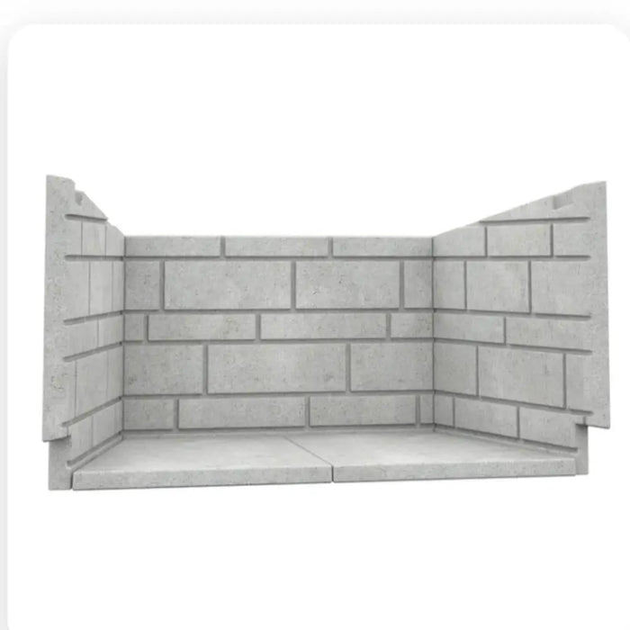 Valcourt Faceplate, Brick, Louver and Decorative Top Panel for Waterloo Arched Fireplace Valcourt Dreamwood Living