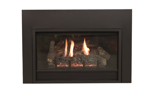 Empire Innsbrook Small Direct Vent Gas Fireplace Insert, insert front with flames