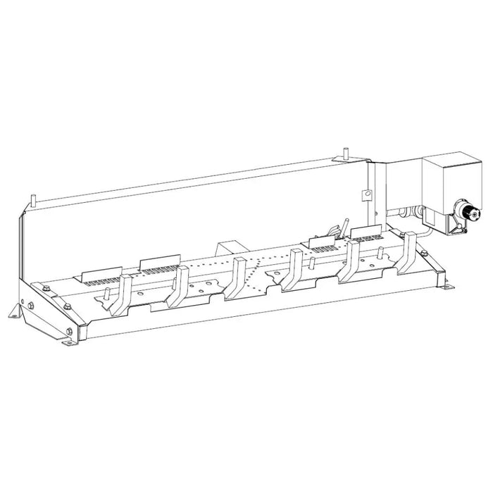 Empire 18"/24"/30" Vented Slope Glaze Burner Millivolt with On/Off Switch (Burner Only) Empire Comfort Systems