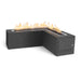 The Outdoor Plus OPT-WHITPC72 Whitney 72" Powder Coat L-Shaped Gas Fire Pit