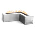 The Outdoor Plus OPT-WHITPC72 Whitney 72" Powder Coat L-Shaped Gas Fire Pit