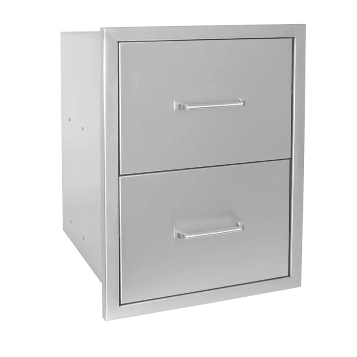 Wildfire 16" x 22" Outdoor Double Drawer Wildfire Outdoor Living