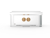 Wildfire Ranch Pro power burner in stainless steel with brushed bronze Designer Finish knobs, front view