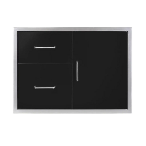 Wildfire 30" x 21" Black 304 Stainless Steel Door/Drawer Combo Wildfire Outdoor Living