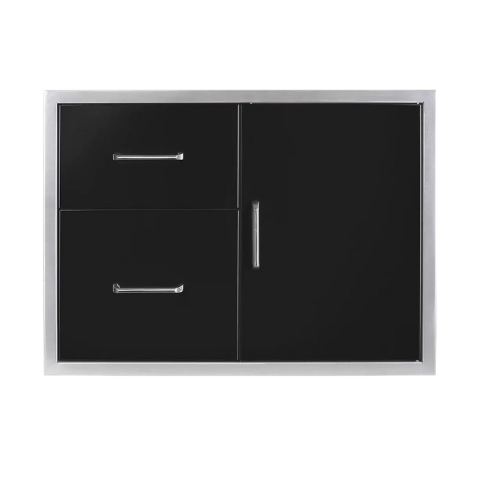 Wildfire 30" x 21" Black 304 Stainless Steel Door/Drawer Combo Wildfire Outdoor Living