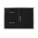 Wildfire 30" x 21" Black 304 Stainless Steel Door/Drawer Combo Wildfire Outdoor Living