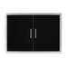 Wildfire 30" x 21" Black 304 Stainless Steel Double Door Wildfire Outdoor Living
