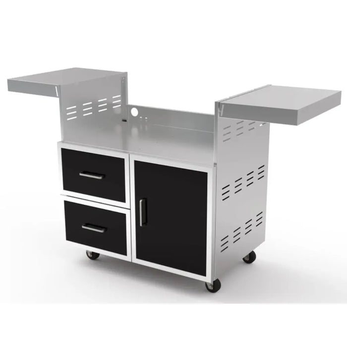 Wildfire 36" Black 304 Stainless Steel Grill Cart Wildfire Outdoor Living Dreamwood Living