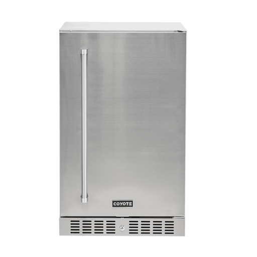 Coyote C121R-S-R 21" refrigerator with right hinge, front view