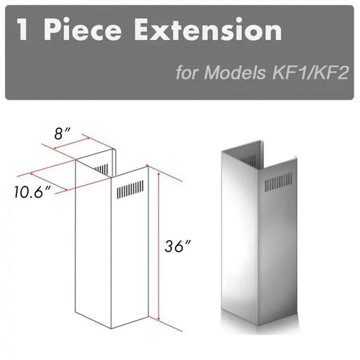 ZLINE 1 Piece Chimney Extension for 10ft Ceiling (1PCEXT-KF1) ZLINE