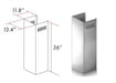 ZLINE 1 Piece Outdoor Chimney Extension for 10ft Ceilings (1PCEXT-667/697-304) ZLINE