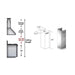 ZLINE 1 Piece Outdoor Chimney Extension for 10ft Ceilings (1PCEXT-667/697-304) ZLINE