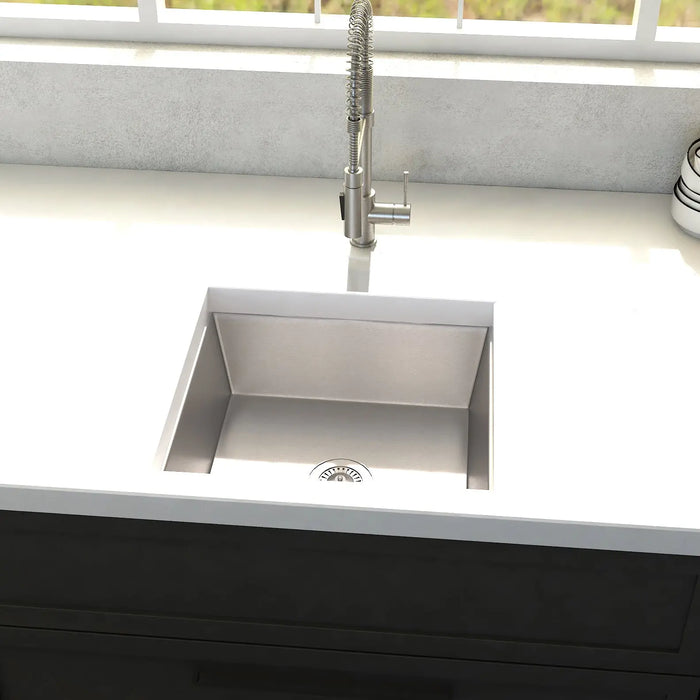 ZLINE 15" Boreal Undermount Single Bowl Bar Kitchen Sink in Stainless Steel, SUS-15 ZLINE