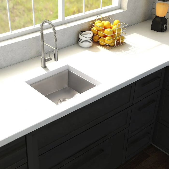 ZLINE 15" Boreal Undermount Single Bowl Bar Kitchen Sink in Stainless Steel, SUS-15 ZLINE