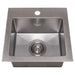 ZLINE 15" Donner Topmount Single Bowl Bar Kitchen Sink in DuraSnow® Stainless Steel, STS-15S ZLINE Dreamwood Living