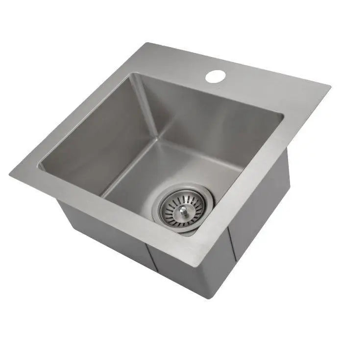 ZLINE 15" Donner Topmount Single Bowl Bar Kitchen Sink in Stainless Steel, STS-15 ZLINE Dreamwood Living