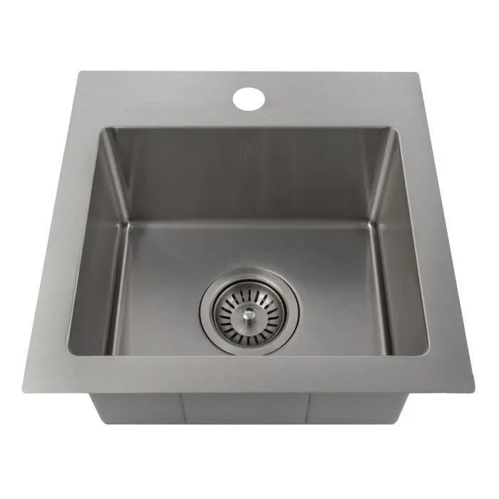 ZLINE 15" Donner Topmount Single Bowl Bar Kitchen Sink in Stainless Steel, STS-15 ZLINE Dreamwood Living