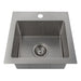 ZLINE 15" Donner Topmount Single Bowl Bar Kitchen Sink in Stainless Steel, STS-15 ZLINE Dreamwood Living