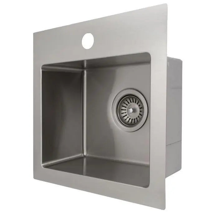 ZLINE 15" Donner Topmount Single Bowl Bar Kitchen Sink in Stainless Steel, STS-15 ZLINE Dreamwood Living