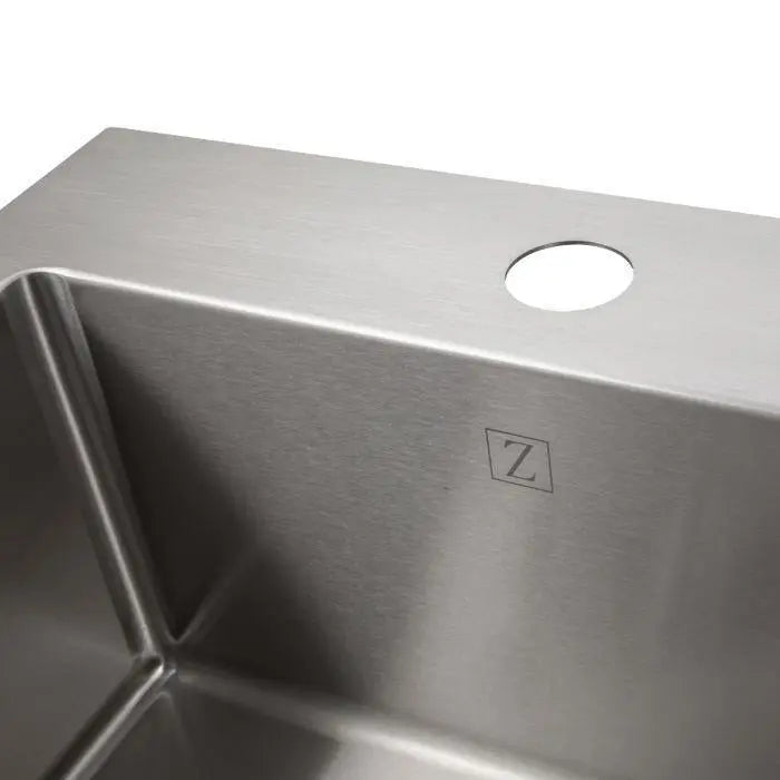 ZLINE 15" Donner Topmount Single Bowl Bar Kitchen Sink in Stainless Steel, STS-15 ZLINE Dreamwood Living