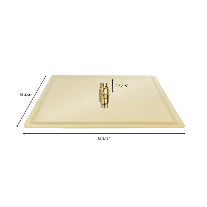 ZLINE 16 Inch Bliss Shower Head in Polished Gold, BLS-H16-PG ZLINE Dreamwood Living