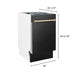 ZLINE 18" Autograph Edition Tallac Dishwasher in Black Stainless Steel with Gold Handle, DWVZ-BS-18-G ZLINE Dreamwood Living