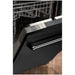 ZLINE 18" Euro Style Top Control Dishwasher in Black Matte Stainless Steel, DW-BLM-18 ZLINE