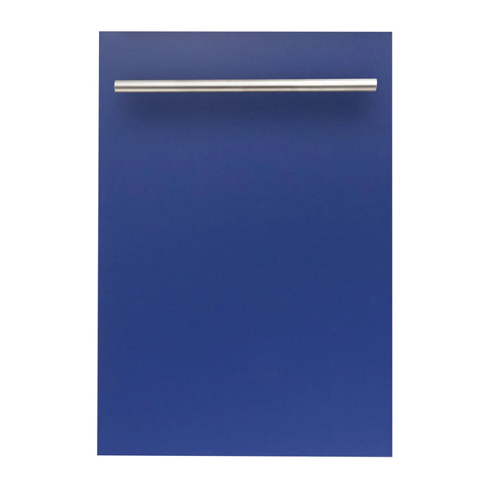 ZLINE 18" Euro Style Top Control Dishwasher in Blue Matte with Modern Handle, DW-BM-H-18 ZLINE Dreamwood Living