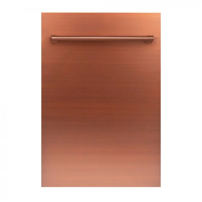 ZLINE 18" Euro Style Top Control Dishwasher in Copper with Traditional Style Handle, DW-C-H-18 ZLINE Dreamwood Living